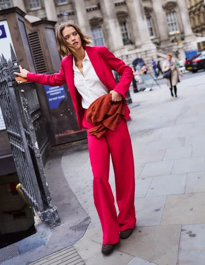 Boden Belgravia Ponte Pants Pomegranate  In Pink