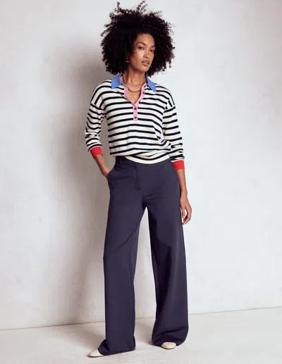 Boden Belgravia Ponte-hose-marineblau In Multi