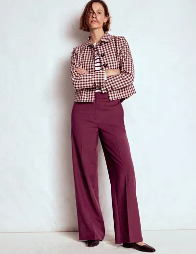 Boden Belgravia Taillierte Hose-dunkelviolett In Purple