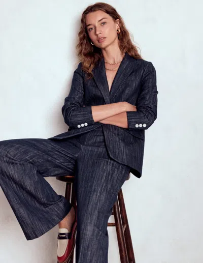 Boden Belgravia Twill Pants Navy Indigo  In Blue