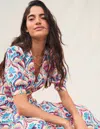 BODEN BELLA PUFF SLEEVE MAXI DRESSMULTI, ORNAMENTAL FLORAL WOMEN BODEN