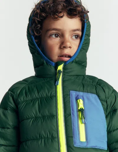 Boden Kids' Bequem Verstaubare, Wattierte Jacke | Grösse 98 In Green