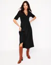 Boden Bethany Gesmoktes Jerseykleid-schwarz In Black