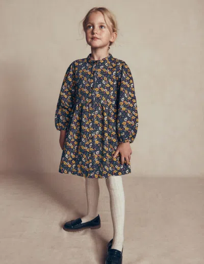 Boden Kids' Betsy Gewebtes Kleid Mit Puffärmeln-london | Grösse 98 In Multi
