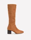 Boden Block Heel Stretch Boots Acorn  In Brown
