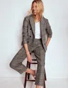 Boden Bloomsbury Wollhose-blau Und Grau Glencheck In Gray