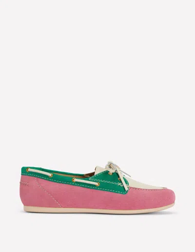 Boden Boat Shoes Pink Rose Women