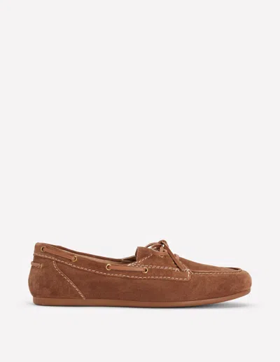Boden Boat Shoes-tan Female  In Brown