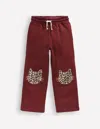 Boden Bobbie Appliqué Joggers Chestnut Cats  In Brown