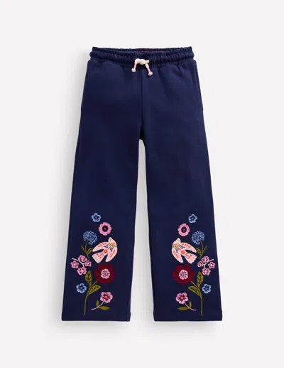 Boden Kids' Bobbie Jogginghose Mit Applikationen In Navy | Grösse 98 In Blue