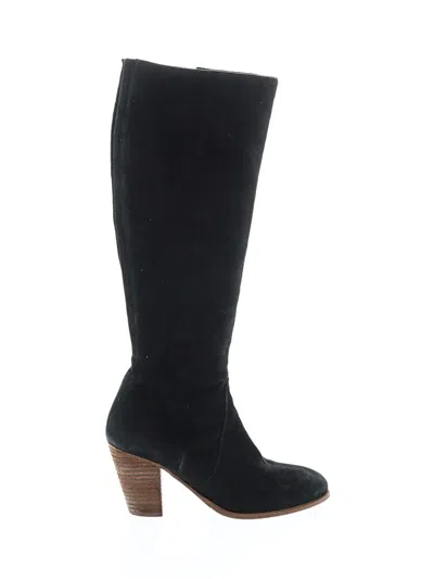 Pre-owned Boden Boots In Black