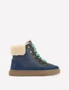 Boden Borg Lace Up Boots College Navy Unisex  In Blue