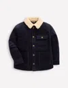 Boden Cordjacke Mit Teddyfellfutter-schuluniform-marineblau In Blue