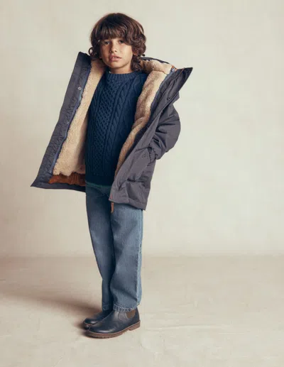 Boden Kids' Boys 4-in-1 Waterproof Coat In Grey | Size 2-3 Years In Black