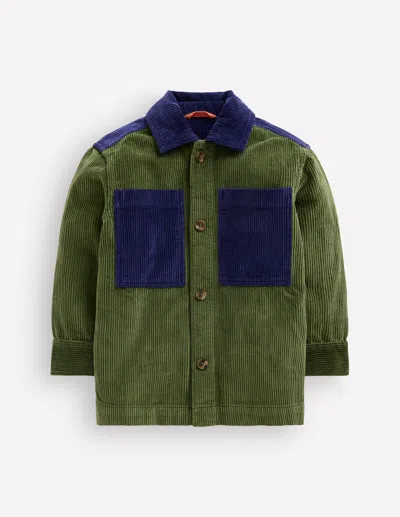 Boden Kids' Boys Front Pocket Overshirt | Size 2-3 Years In Green