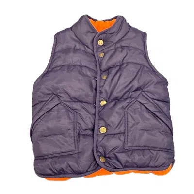 Pre-owned Boden Kids' Boys Navy Vest In Blue