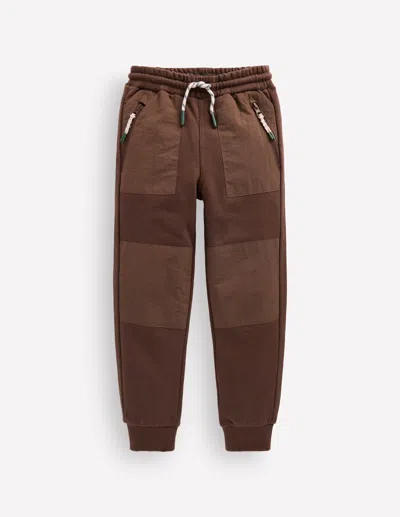 Boden Kids' Boys Warrior Knee Joggers In Brown | Size 2-3 Years
