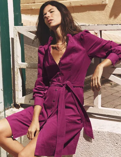 Boden Bre Kurzes Cordkleid-sattes Magenta In Pink