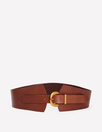 Boden Breiter Ledergürtel In Braun | Grösse Xs In Brown