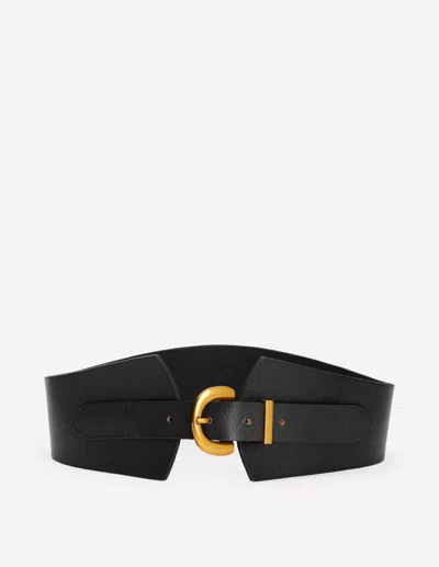 Boden Breiter Ledergürtel In Schwarz | Grösse Xs In Black