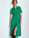 Boden Bridget Ponte Shirt Dress Jewel Green  In Green