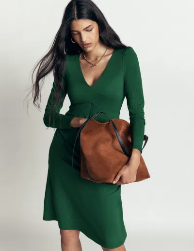 Boden Briony Kurzes Jerseykleid In Grün | Grösse 30 In Green