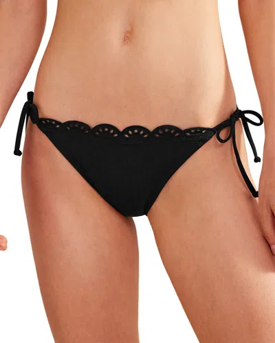 Boden Broderie Bikini Bottoms In Black