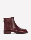 Boden Brogue Detail Chelsea Boots Oxblood  In Burgundy