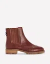 Boden Brogue Detail Chelsea Boots Tan  In Brown