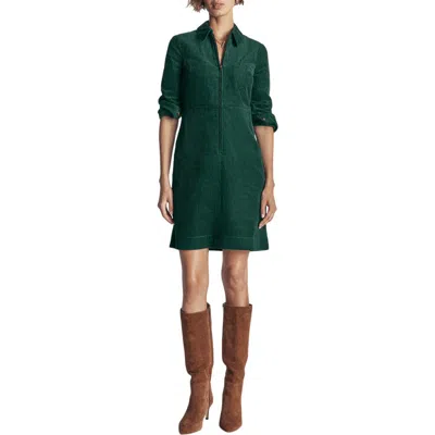 Boden Bronte Corduroy Cotton Short Dress In Green