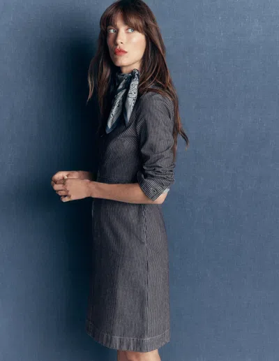 Boden Bronte Kurzes Jeanskleid | Grösse 30 In Blue