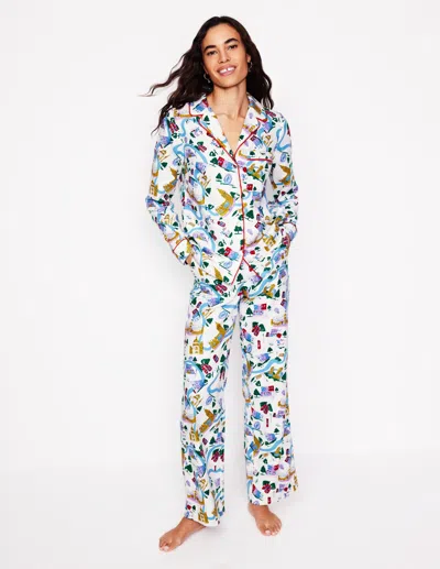 Boden Brushed Cotton Pajama Pantsmulti, London Town Women  In Multi