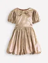 Boden Bubble Hem Party Dress Gold  In Gold