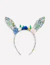 Boden Bunny Ears Headband Eggnog Floral Chick Unisex  In Green