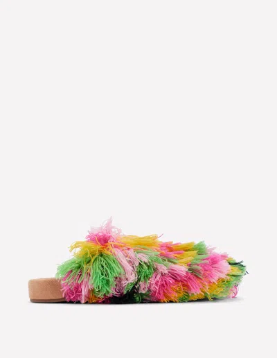 Boden Bunt Texturierte Pantoletten-bunt In Multi