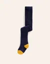 Boden Cable Knit Tightscollege Navy Girls  In College Navy