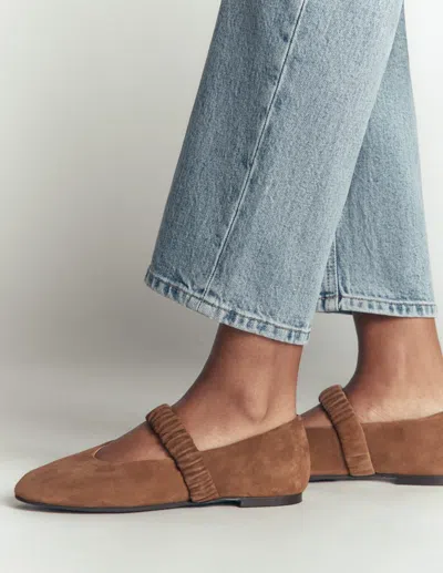 Boden Camilla Ballerinas Mit Rüschendetail In Umbra | Grösse 41 In Brown