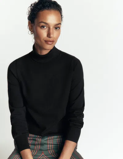 Boden Camilla Rollkragenpullover In Schwarz | Grösse Xs