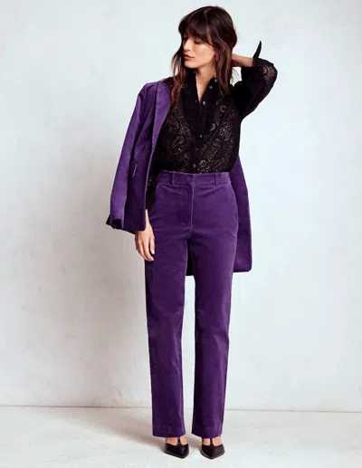 Boden Canonbury Cord Trousers-mystical Purple Female  In Blue