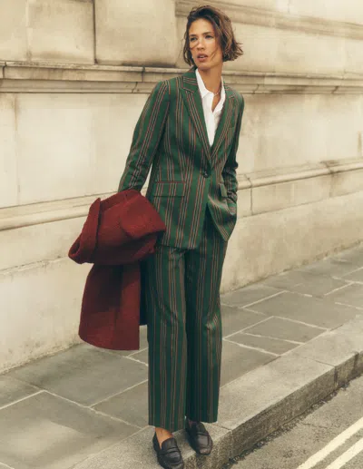 Boden Canonbury Taillierte Hose In Grün | Grösse 30 In Green