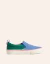 BODEN CANVAS SLIP ONS MULTI BOYS BODEN