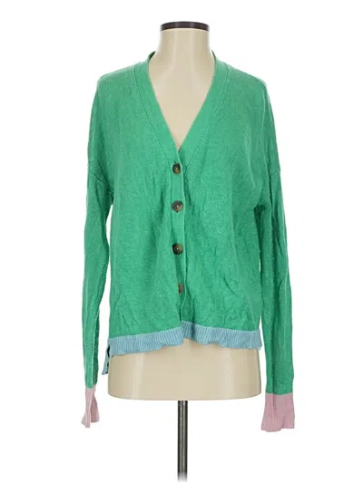 Pre-owned Boden Cardigan Sweater In Green
