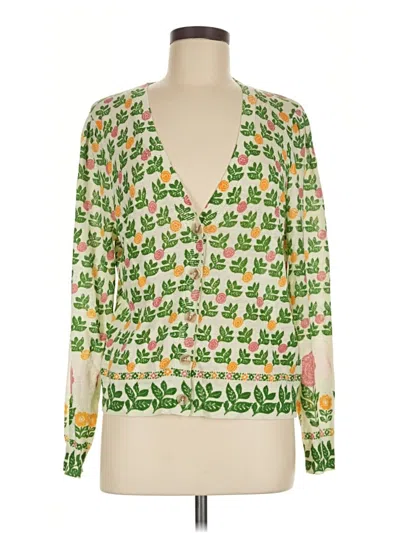 Pre-owned Boden Cardigan Sweater In Green