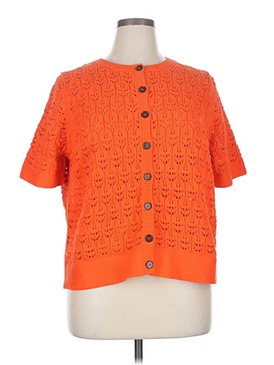 Boden Cardigan Sweater In Orange