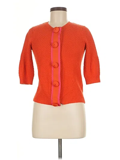 Pre-owned Boden Cardigan Sweater In Orange