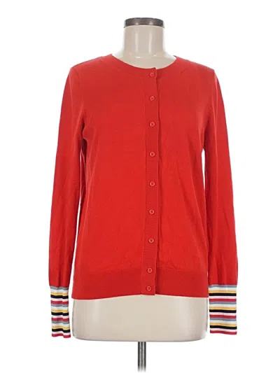 Pre-owned Boden Cardigan Sweater In Red