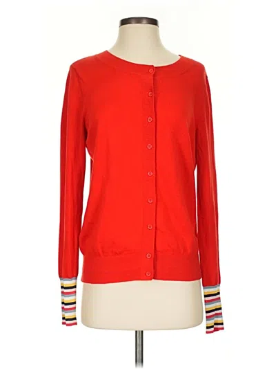 Pre-owned Boden Cardigan Sweater In Red