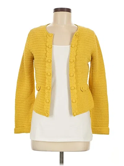 Pre-owned Boden Cardigan Sweater In Yellow