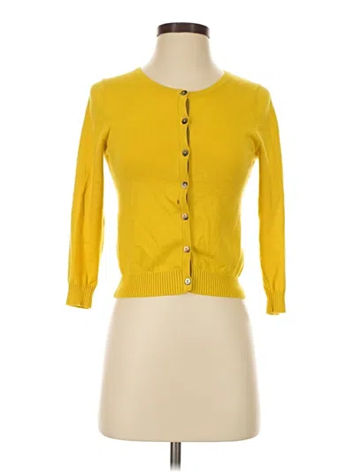 Pre-owned Boden Cardigan Sweater In Yellow