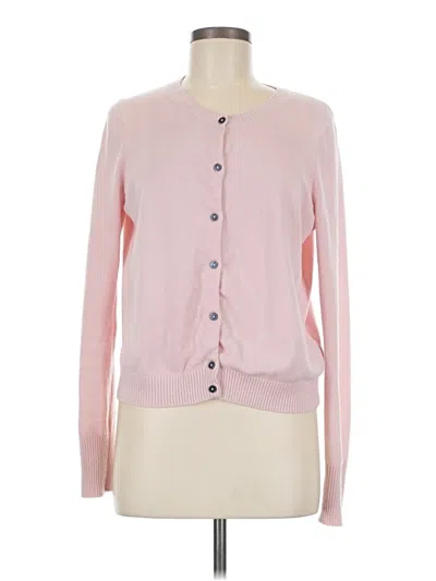 Pre-owned Boden Cashmere Cardigan Sweater In Pink